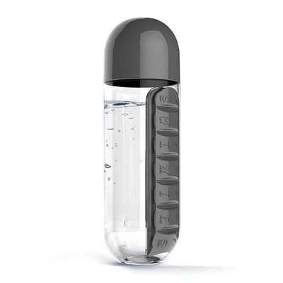 Water Bottle With Pill Box - Buybens