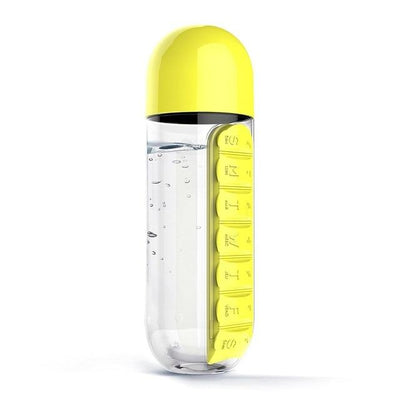 Water Bottle With Pill Box - Buybens