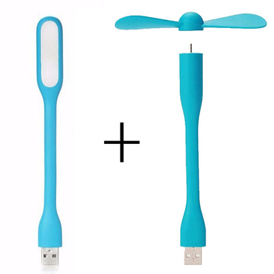 USB Fan and LED Light Lamp - Buybens