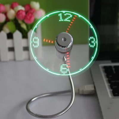 2019 LED Light USB Clock Fan - Buybens